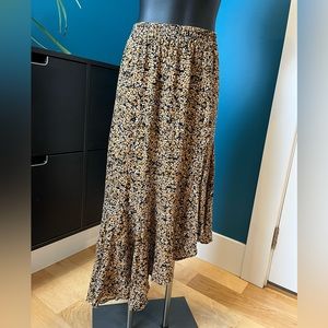 Flowy boho floral skirt